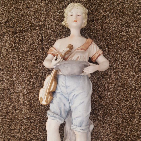 Tall Vintage Figurine Candrea Porcelain Set Man Women - Picture 7 of 16